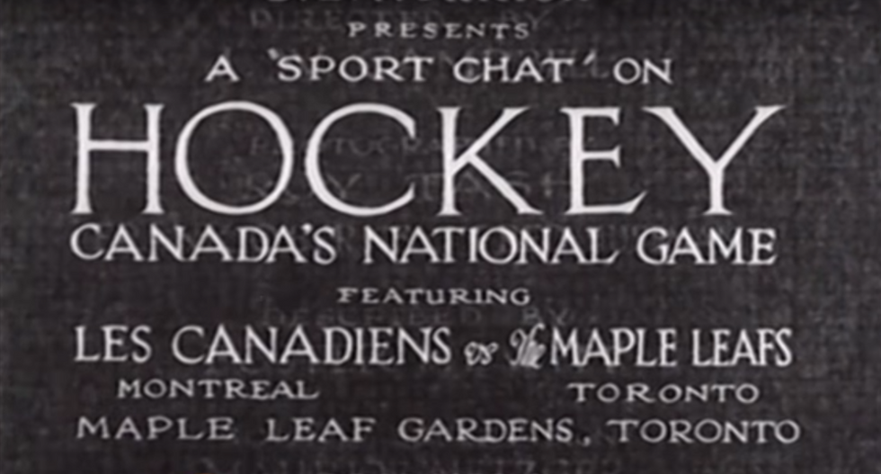 Watch This Rare 1932 Video Of Toronto Maple Leafs Vs Montreal Canadiens At Maple Leaf Gardens Storeys