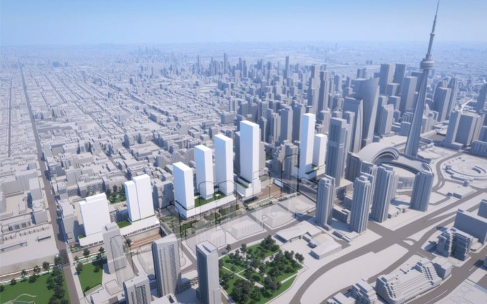 Nine-Tower Development Proposed For Rail Deck Park Site